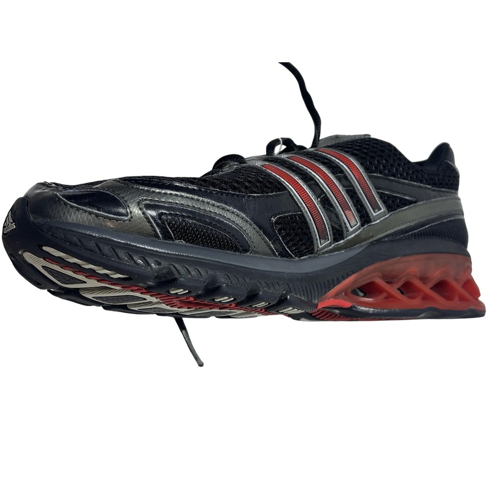 Adidas Running Shoes Mens Size 13 Black Red Mesh Athletic Low Top 2008 235344